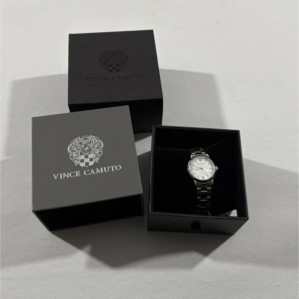 Vince Camuto Women's Silver Ayla Watch Japanese Movement Fashion NEW VCW7180LF